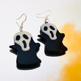 Cute Ghost Face Hook Earrings