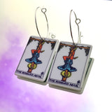 The Hangedman Tarot Card Hoop Earrings