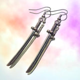 Mini Samurai Sword Hook Earrings