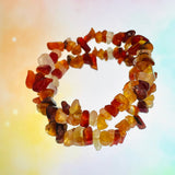 Carnelian Chip Bracelet