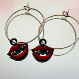 Vampire Fangs Hoop Earrings