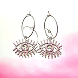 Eye Hoop Earrings