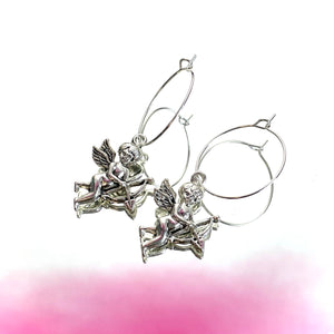 Cupid Hoop Earrings