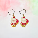 Santa & Reindeer Hook Earrings