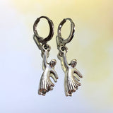 Hanging Ghost Lever Back Earrings