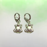 Sitting Frog Leverback Earrings