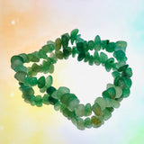 Green Aventurine Chip Bracelet