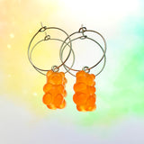 Gummy Bear Hoop Earrings - Various Colours