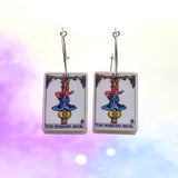 The Hangedman Tarot Card Hoop Earrings