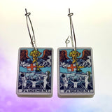 Judgement Tarot Card Hoop Earrings