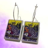 The Empress Tarot Card Hoop Earrings