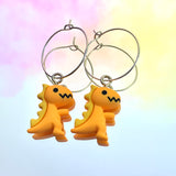 T-Rex Dino Hoop Earrings