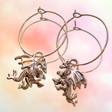 Dragon Hoop Earrings