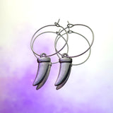 Animal Tooth Hoop Earrings