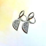 Fruit Wedge Lever Back Earrings