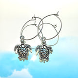 Turtle Hoop Earrings