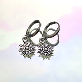 Sun Lever Back Earrings