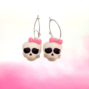 Monster High Skull Hoop Earrings