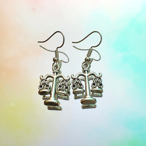 Libra Scale Hook Earrings