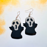 Cute Ghost Face Hook Earrings