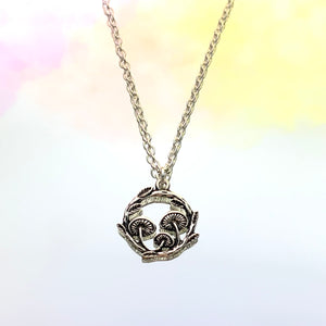 Mushroom Trio Necklace