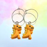 T-Rex Dino Hoop Earrings