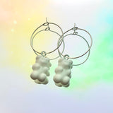 Gummy Bear Hoop Earrings - Various Colours