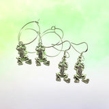 Frog Hoop Earrings