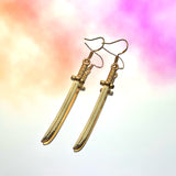 Mini Samurai Sword Hook Earrings