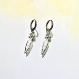 Carrot Lever Back Earrings