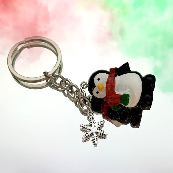 Christmas Penguin Keyring