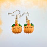 Unicorn Pumpkin Hook Earrings