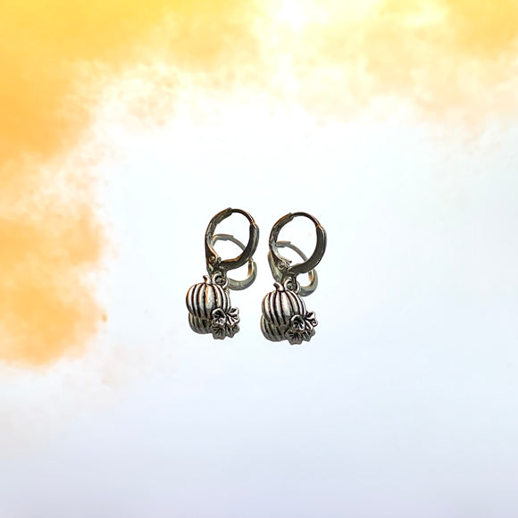 Pumpkin Lever Back Earrings