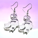 Cheshire Cat Hook Earrings