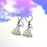 Charmed Triquetra Hook Earrings