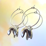 Fortune Cookie Hoop Earrings