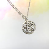 Large Pentagram Necklace 18”