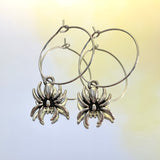 Spider Hoop Earrings