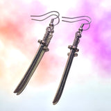 Mini Samurai Sword Hook Earrings