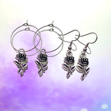 Rose Hook Earrings