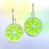 Lime Slice Hoop Earrings