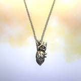 Human Heart Necklace 18”