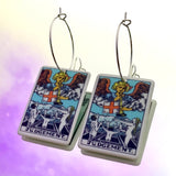 Judgement Tarot Card Hoop Earrings