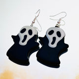 Cute Ghost Face Hook Earrings