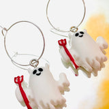 Devil Ghost Hoop Earrings