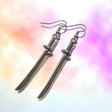 Mini Samurai Sword Hook Earrings