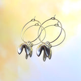 Fortune Cookie Hoop Earrings