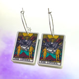 The Lovers Tarot Card Hoop Earrings