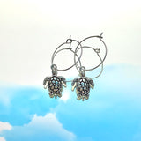 Turtle Hoop Earrings