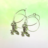 Frog Hoop Earrings